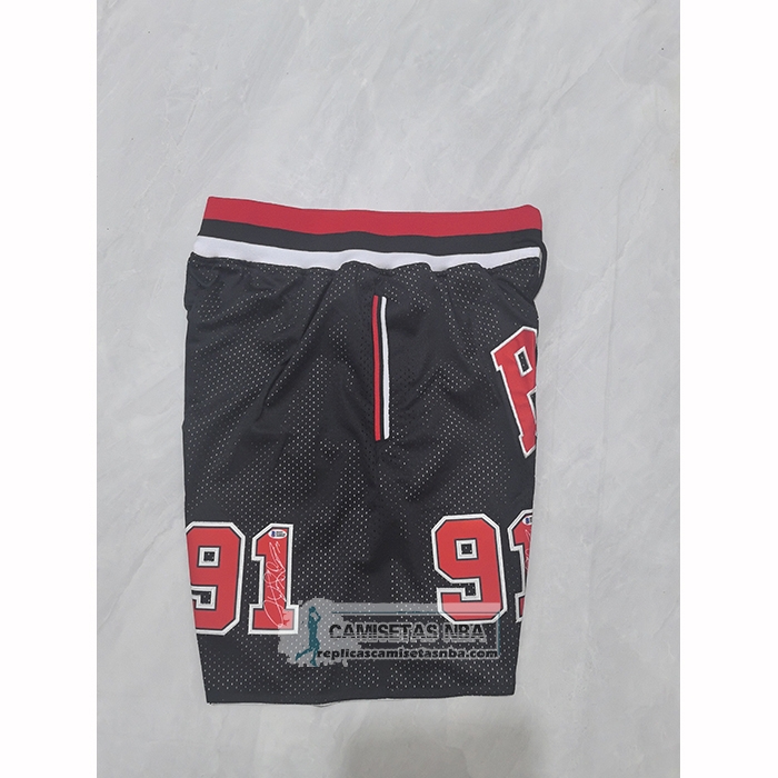 Pantalone Chicago Bulls Mitchell & Ness Just Don 1996-97 Negro